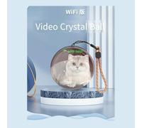 PokFhgur Digital Memory Display for 7" WIFI Crystal Ball Video Player Memory Orbs DIY Gift for Anniversary Birthday Photos B