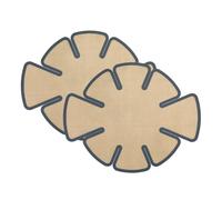 PokFhgur Extended Silicone Baking Mat with Safety-Edge Handles 2 Pcs Fits 9.5 X 5 Inch Loaf Mold Round Loaf Pan Liners