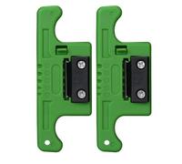PokFhgur Fiber Optic Stripper Tube Stripper 1.9-3.0Mm,Loose Buffer Longitudinal Tube Stripper Green 2Pcs