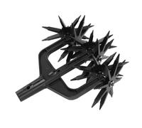 PokFhgur Garden Soil Scarifier for Garden Rotary Cultivator Tool 2 in 1 Ventilated Scarifier Rotary Tiller