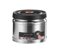 PokFhgur Grain Storage Tank, Moisture-Proof Stainless Steel Storage Box, Commercial Coffee Bean Storage Vacuum Sealed Tank 1100ml