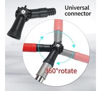 PokFhgur Gutter Cleaner Tool Kit Multi-Angle Gutter Guard Pole and Rake for Roof and Ground Cleaning