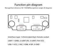 PokFhgur HLK-FM225 Face Recognition Module 3D IR Infrared Binocular Camera Serial Communication Liveness Detection