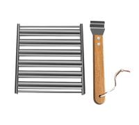 PokFhgur Hot Dog Roller Sausage Roller Rack,Sausage Roll Rack Stainless Steel BBQ Hot Dog Rack, Hot Dog Roller for Camping Food S