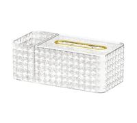PokFhgur Luxury Wind Tissue Box Simple Paper Box Living Room Coffee Table Creatives Ornaments Decorations Desktop Storage Box Easy to Use -B