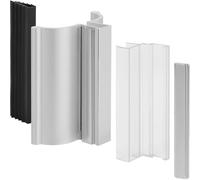 PokFhgur Shower Door Handle 3" Chrome Frameless Shower Door Handle with Metal Strike for Frame and Frameless Shower Door for 1/8" 5/32" 3/16" and 1/4" Thick Swing Glass Shower Doors