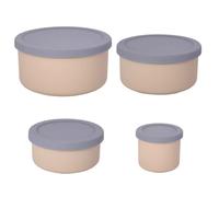 PokFhgur Silicone Food Storage Containers with Lids Leak Proof Space Saving Reusable Meal Prep Airtight Containers for Kitchen D