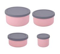 PokFhgur Silicone Food Storage Containers with Lids Leak Proof Space Saving Reusable Meal Prep Airtight Containers for Kitchen C
