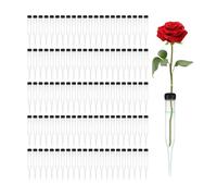 PokFhgur Single Floral Water Tubes 4 Inch, 100 Pack Plastic for Flower Water Tubes with Caps
