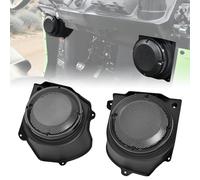 POKIAUTO 6.5" Under Dash Speaker Pods for Honda Pioneer 520 2021+ Accessories, Under Dash Kick Panel 6.5in Speaker Enclosures Brackets with Metal Mesh Cover for Honda Pioneer 520, 2PCS
