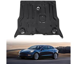 POKIAUTO Front Skid Plate for Tesla Model 3 / Model Y, Under Engine Guard Cover Splash Shield Cover Chassis Guard Plates for Tesla Model 3 2017-2025 / Model Y 2020-2025 Accessories