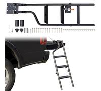 POKIAUTO Universal 42" Foldable Pickup Truck Tailgate Ladder, Heavy Duty Folding Tailgate Step Ladder with Lock Device Universal Fit for Pickup Truck (F150, RAM 1500 etc.) Accessories