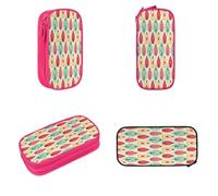 POKIKKJH Large Capacity Pencil Case Pencil Bag Ladybugs Cartoon Pattern Print Double-Zipper Pen Case