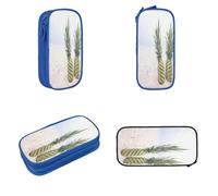 POKIKKJH Large Capacity Pencil Case Pencil Bag Pineapple Painting Print Double-Zipper Pen Case