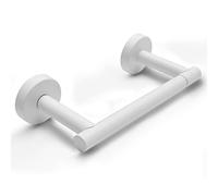 POKIM White Metal Toilet Roll Holder Swivel Flexible Ceramic Wall Mount SUS 304 Stainless Steel Adjustable
