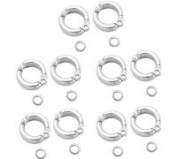 Pokinge 10pcs Bird Foot Rings, 4.5mm Anti Escape Parrot Leg Rings, Bird Outdoor Fly Training Accessories