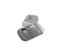 Pokinge 1Pcs Stainless Steel Butter Dish With Lid Metal Butter Dish With Handle Cheese Storage Box Butter Keep Fresh Tray Container For Kitchen