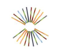 Pokinge 20 Pcs Cat Spring Toys Set, Creative Funny Animal Chewing Training Toy Random Colors Interactive Cat Tube Toy Flexible Spiral Pattern Jumping Toy