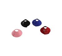 Pokinge 4 Pcs Bird Recovery Collars, Velvet Anti-Biting Bird Cloak Soft Bird Neck Ring Adjustable Parrot Circle Small Bird Accessory