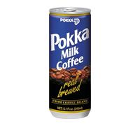 Pokka Milk Coffee Cans Bulk Multipack - 30 x 240ml - The Original Real Brewed Iced Coffee - Smooth, Creamy & Authentically Crafted - No Preservatives - Grab & Go Refreshment Tray