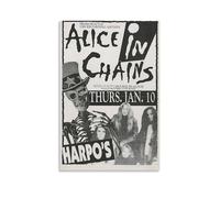 POKKMNJB Alice In Chains Rock Band Posters Aesthetic Canvas Wall Art Print Home Decor for Bedroom Living Room24x36inch(60x90cm) Unframe-style