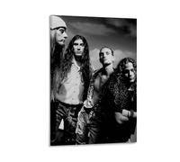 POKKMNJB Alice In Chains Rock Band Posters Aesthetic Canvas Wall Art Print Home Decor for Bedroom Living Room24x36inch(60x90cm) Frame-style
