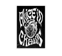 POKKMNJB Alice In Chains Rock Band Posters Aesthetic Canvas Wall Art Print Home Decor for Bedroom Living Room08x12inch(20x30cm) Unframe-style