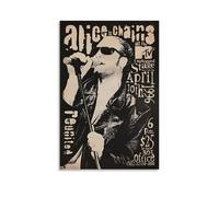 POKKMNJB Alice In Chains Rock Band Posters Aesthetic Canvas Wall Art Print Home Decor for Bedroom Living Room12x18inch(30x45cm) Unframe-style