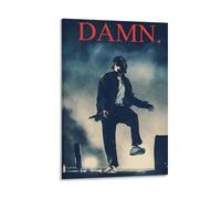 POKKMNJB Kendrick Poster Lamar Damn Posters Aesthetic Canvas Wall Art Print Home Decor for Bedroom Living Room12x18inch(30x45cm) Frame-style