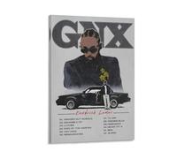 POKKMNJB Kendrick Poster Lamar Gnx Album Posters Aesthetic Canvas Wall Art Print Home Decor for Bedroom Living Room20x30inch(50x75cm) Frame-style