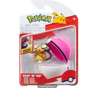 Pokmon Clip N Go Dedenne and Love Ball Includes 2-Inch Battle Figure and Love