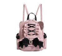 Pokn Jirai Kei Kawaii Bag Gothic Cute Bag Mini Leather Backpack Fashion Small Daypacks Purse for Women Cutecore, Pink, M, Fshion