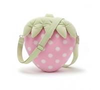 Pokn Y2K Jojifuku Cutecore Kawaii Pink Strawberry Crossbody Bag Mobile Phone Single Shoulder Bag for Women, Pink, One Size, Fashion