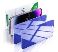 Pokolan 2 Pack Privacy Screen Protector for iPhone 14 Pro max, Blue Anti Spy Tempered Glass, 9H Hardness, Case Friendly, Anti Scratch, No Bubbles