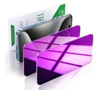 Pokolan 2 Pack Privacy Screen Protector for iPhone 15 Pro Max, Purple Anti Spy Tempered Glass, 9H Hardness, Case Friendly, Anti Scratch, No Bubbles
