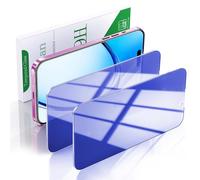 Pokolan 2 Pack Privacy Screen Protector for iPhone 16, Blue Anti Spy Tempered Glass, 9H Hardness, Case Friendly, Anti Scratch, No Bubbles
