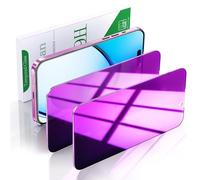 Pokolan 2 Pack Privacy Screen Protector for iPhone 16, Purple Anti Spy Tempered Glass, 9H Hardness, Case Friendly, Anti Scratch, No Bubbles