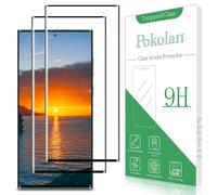 Pokolan 2 Pack Screen Protector for Samsung Galaxy S22 Ultra Tempered Glass, 3D Curved Dot Matrix, High Sensitive, Bubble Free, Anti-Scratch, Easy to Install