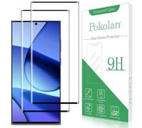 Pokolan 2 Pack Screen Protector for Samsung Galaxy S23 Ultra Tempered Glass, 3D Curved Dot Matrix, High Sensitive, Bubble Free, Anti-Scratch, Easy to Install
