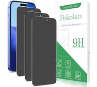 Pokolan 3 Pack Matte Privacy Screen Protector for iPhone 16, 6.1-Inch