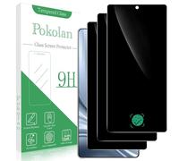 Pokolan 3 Pack Privacy Screen Protector for Samsung Galaxy S26 Ultra | Anti Spy Tempered Glass, 9H Hardness, Support Fingerprint ID, Case Friendly, Anti Scratch, No Bubbles, Easy to Install