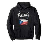 Pokorna Czech Flag Czechs Name Pullover Hoodie