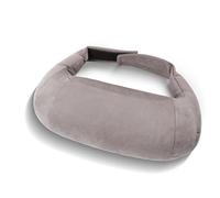 POKSRI 1P Car Neck Pillow for headrests, Suede Support Head Pillows for Driving,Plant-Based Polyester,11.8x6inch Drive Vehicle Cushion Seats (Grey)
