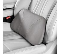 POKSRI Lumbar Support Pillow,Back Pain Relief Cushion,fits tightly around the waist,Memory Foam,Skin-friendly Suede Fabric,fit Car Drive,Office chair,Rest seat,Improve Posture,Portable,15.5''Lx 8.7''H