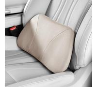 POKSRI Lumbar Support Pillow,Back Pain Relief Cushion,fits tightly around the waist,Memory Foam,Skin-friendly Suede Fabric,fit Car Drive,Office chair,Rest seat,Improve Posture,Portable,15.5''Lx 8.7''H