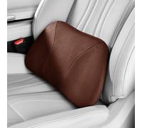 POKSRI Lumbar Support Pillow, fits tightly around the waist, Memory Foam, Skin-friendly Suede Fabric, fits Car Seats, Office Chairs & Rest Seats, Portable, 15.5''L x 8.7''H