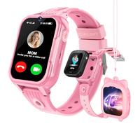 POKUJNFY 4G Kids Smart Watch with GPS Tracker Video Call Phone SOS Whatsapp Games Camera Step Counter School Mode Alarm Clock Pedometer Digital Waterproof Gifts Watches for Girls Boys