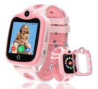 POKUJNFY 4G Kids Smart Watch with GPS Tracker Video Voice Chat Call Phone | SOS, Class Mode, Game, Calculator, Alarm Clock, IP68 Waterproof, Digital smartwatch for Kids Boys Girls, Birthday Gifts