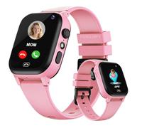 POKUJNFY Kids Smart Watch with GPS Tracker Call Phone SOS Contacts Chat | Alarm Clock Torch Class Mode Game IP68 Waterproof Digital Smart Watch for Kids Girls Boys Gifts