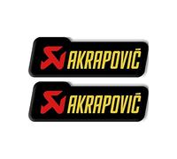 POKVEA Heat Resistant Aluminium Sticker Decal for Akrapovic Exhaust Muffler Motorcycle (Color : 2pcs SDK077)